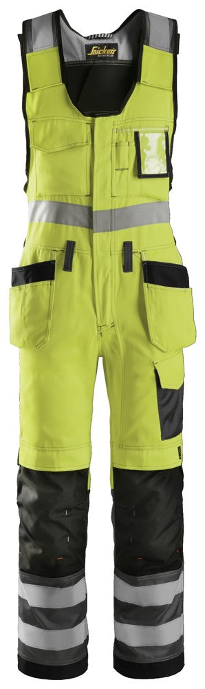 Snickers 0213 Bodybroek met holsterzakken High Visibility - Class 2-Yellow