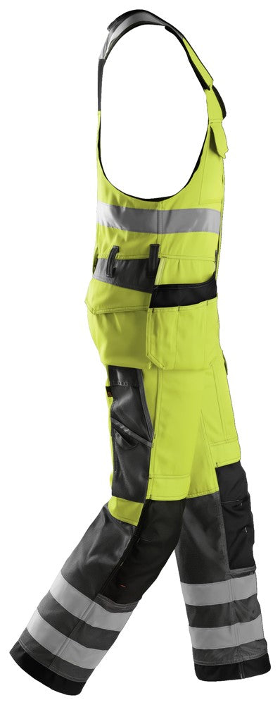 Snickers 0213 Bodybroek met holsterzakken High Visibility - Class 2-Yellow