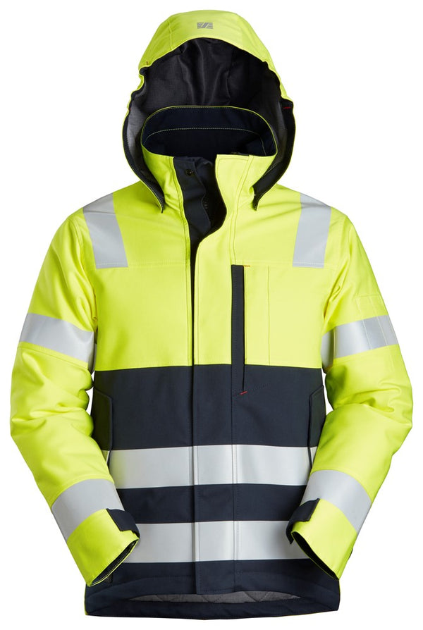 1163  ProtecWork, Isolerend Jack met Capuchon, High-Vis Klasse 3