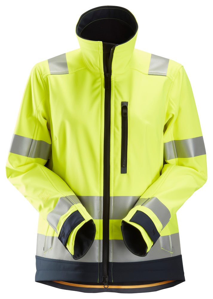 AllroundWork, High-Vis Softshell Damesjack Klasse 2/3 1237