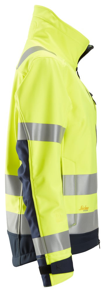 AllroundWork, High-Vis Softshell Damesjack Klasse 2/3 1237