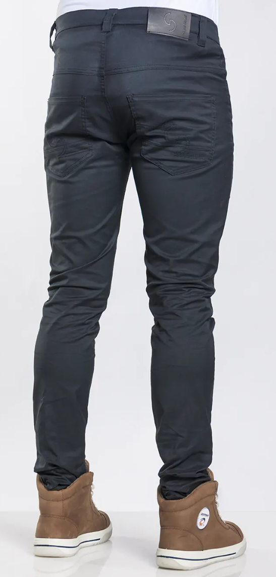 138    Chef Pants Skinny REG Black Stretch