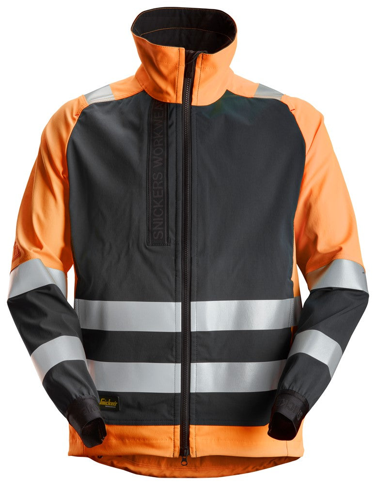 1539  AllroundWork, High-Vis Ongevoerd Jack met rits KL 2