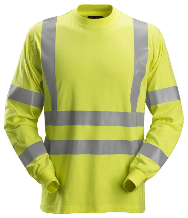 2461  ProtecWork, T-shirt met Lange Mouwen, High-Vis Klasse 3