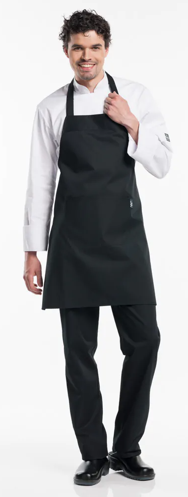 53687 Bib Apron Black W75 - L80