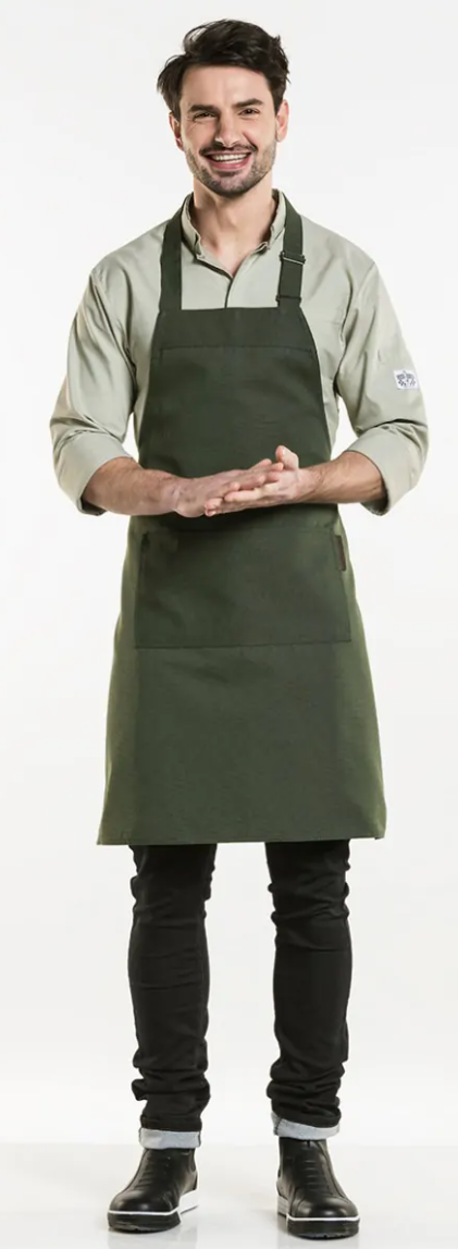 54599 Bib Apron Nordic Base Forest W70 – L85