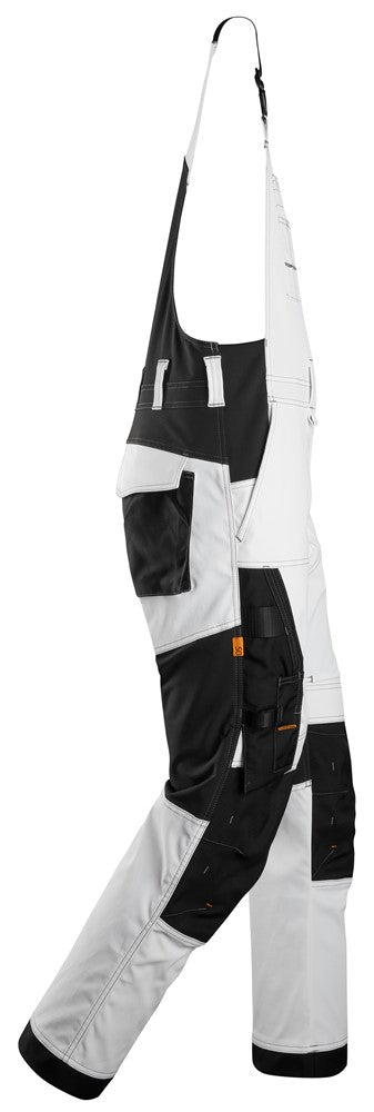 6051  AllroundWork, Stretch Bib & Brace broek - Black and White