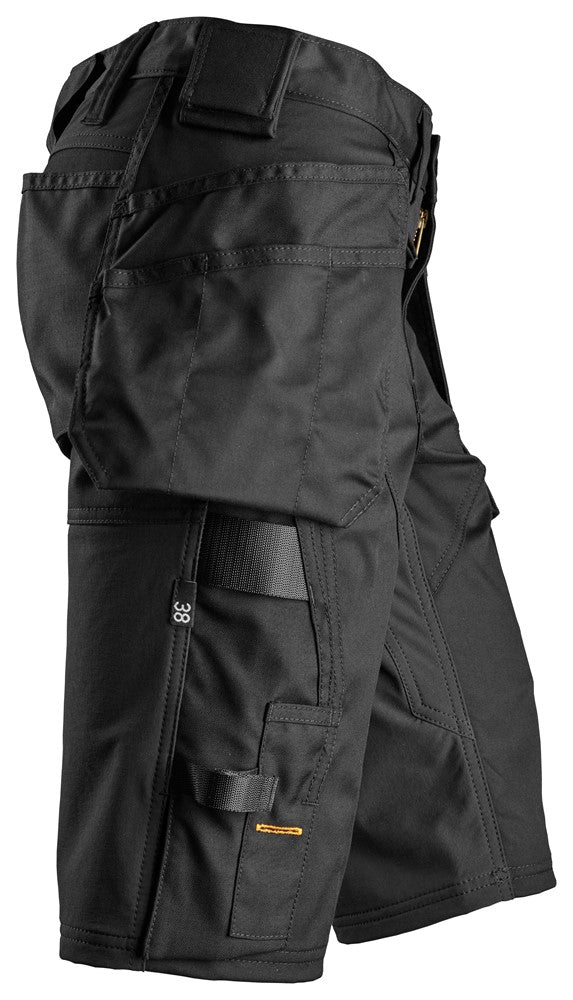 6147  AllroundWork, Dames Stretch Korte Broek met Holsterzakken