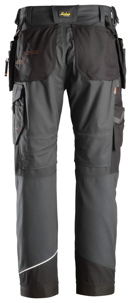 6214  RuffWork Canvas+ Werkbroek+ met holsterzakken - SteeL Grey