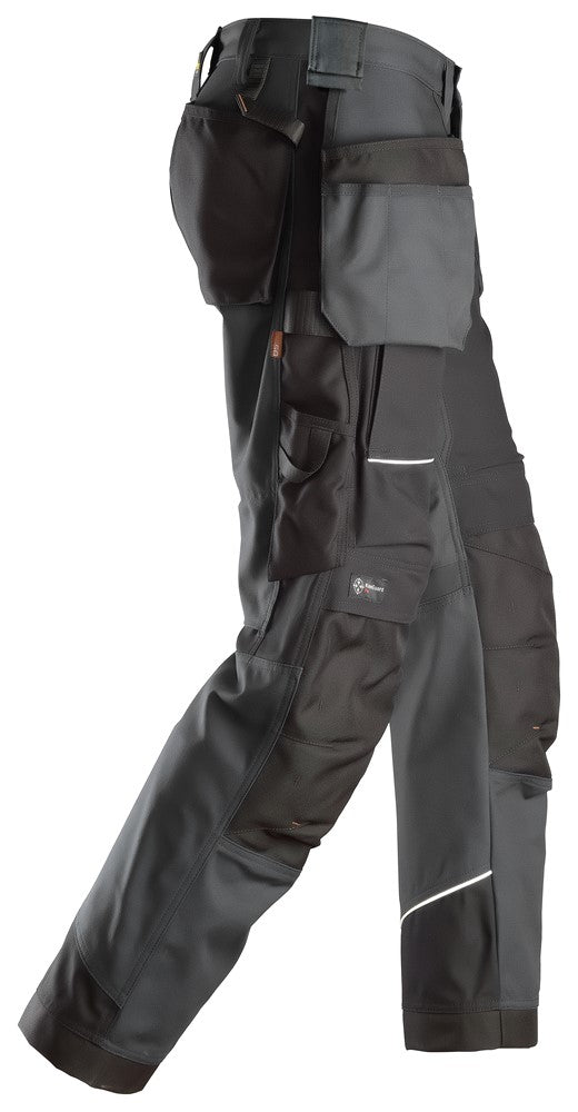 6214  RuffWork Canvas+ Werkbroek+ met holsterzakken - SteeL Grey