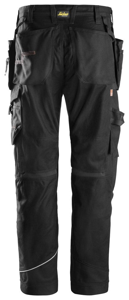 6215  RuffWork, Katoen Werkbroek+ met Holsterzakken - Black