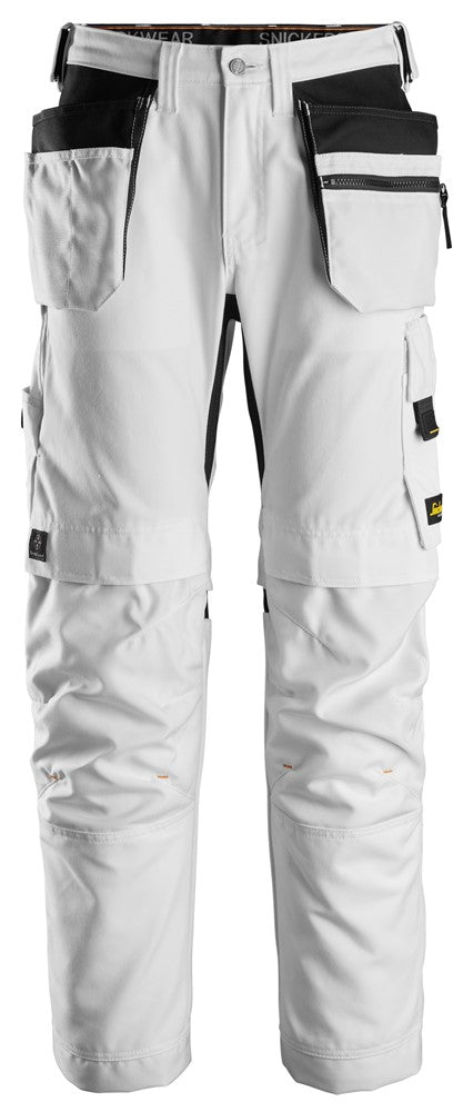 6224  AllroundWork, Canvas+ Werkbroek met Holsterzakken - White