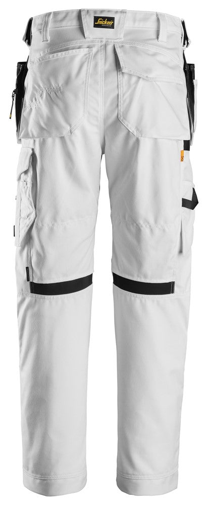 6224  AllroundWork, Canvas+ Werkbroek met Holsterzakken - White