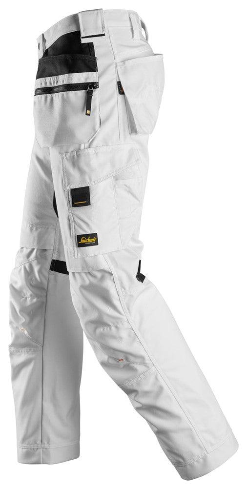 6224  AllroundWork, Canvas+ Werkbroek met Holsterzakken - White