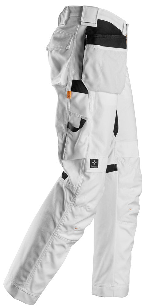 6224  AllroundWork, Canvas+ Werkbroek met Holsterzakken - White