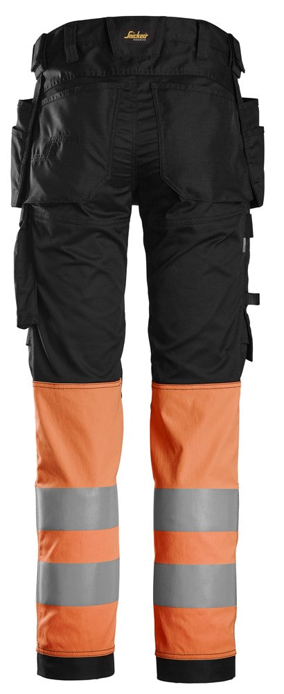 6234  High-Vis, Klasse 1 Stretchbroek met holsterzakken - Orange