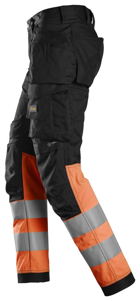 6234  High-Vis, Klasse 1 Stretchbroek met holsterzakken - Orange