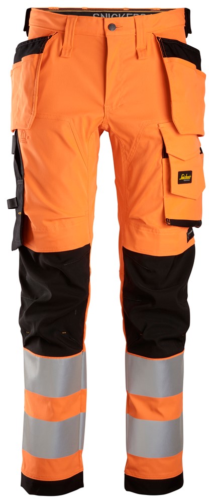 6243  Allround, High-Vis Stretch Werkbroek met Holsterzakken KL2 - Orange