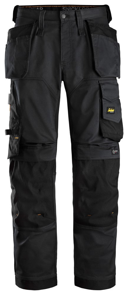 6251  AllroundWork, Stretch Loose fit Werkbroek+, met Holsterzakken- Zwart