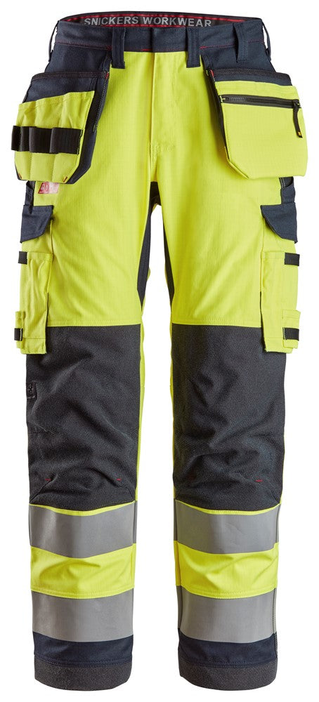 6261  ProtecWork, Werkbroek met Holsterzakken en Symmetrische Zakken, High-Vis Klasse 2