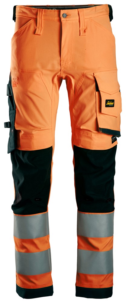 6343  High-Vis, Klasse 2 Stretch Werkbroek - Orange