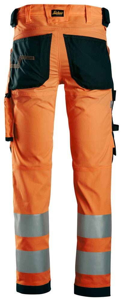 6343  High-Vis, Klasse 2 Stretch Werkbroek - Orange