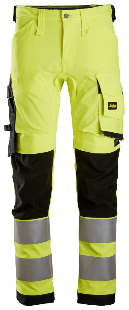 6343  High-Vis, Klasse 2 Stretch Werkbroek - Yellow