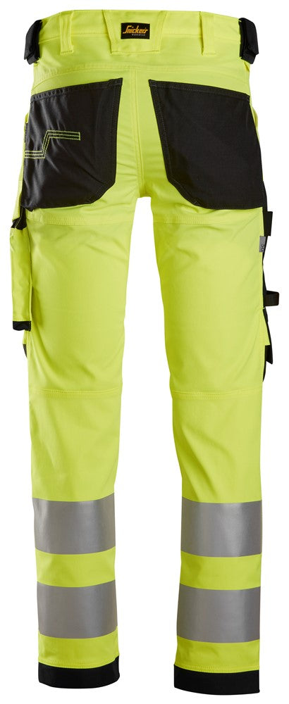 6343  High-Vis, Klasse 2 Stretch Werkbroek - Yellow