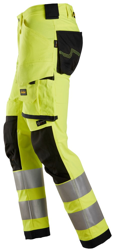 6343  High-Vis, Klasse 2 Stretch Werkbroek - Yellow