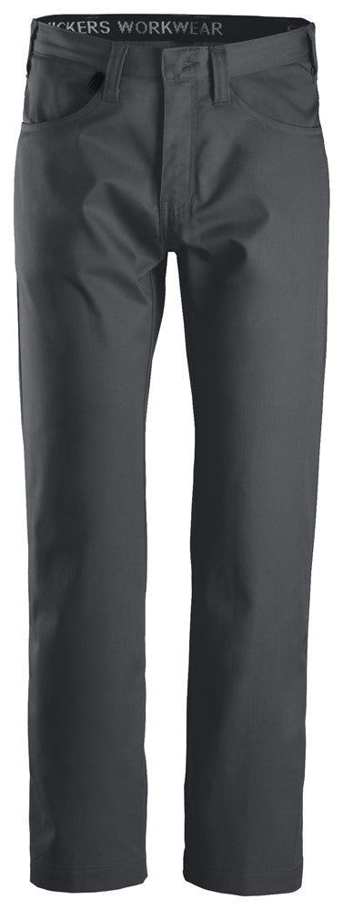 6400  Service Chino Broek - Steel Grey