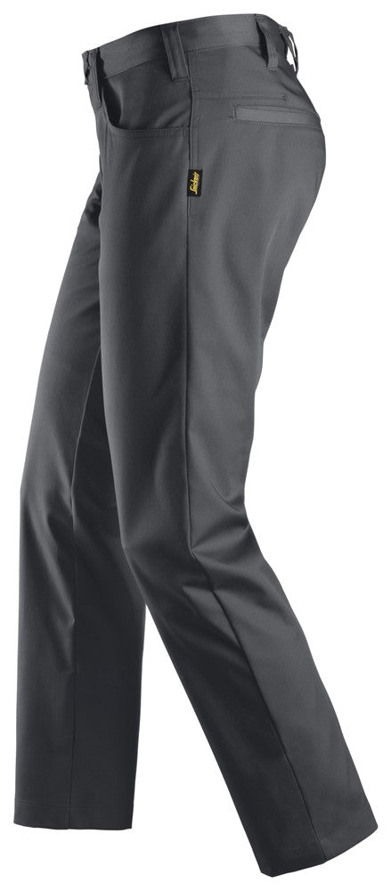 6400  Service Chino Broek - Steel Grey