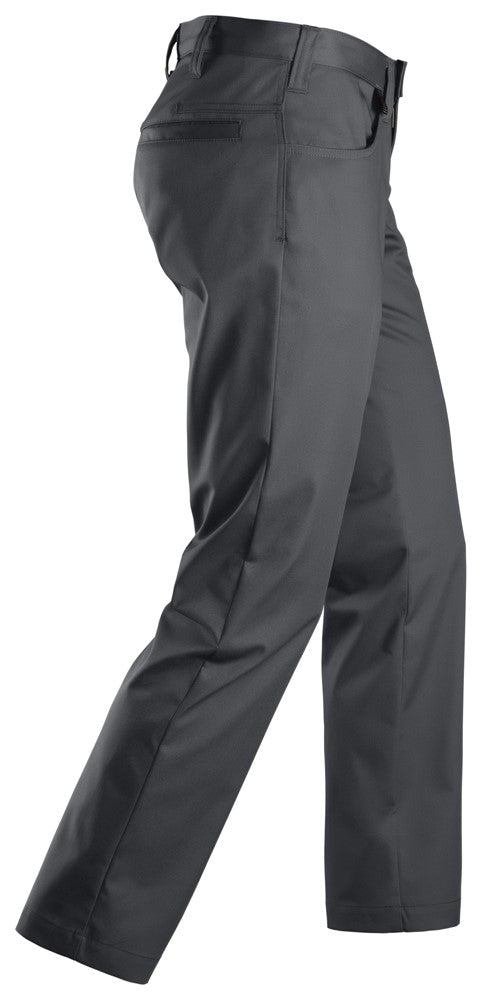 6400  Service Chino Broek - Steel Grey