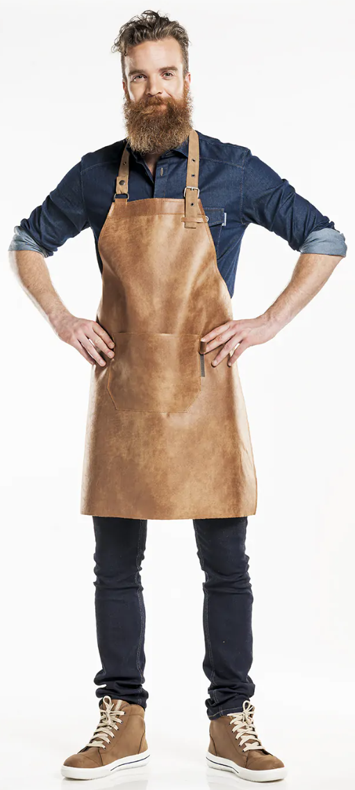 66699 Bib Apron Regular Bourbon Gold W65 - L80