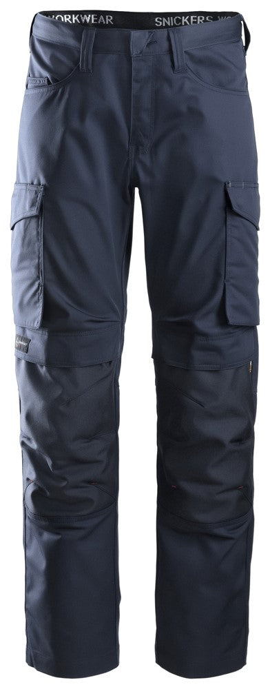 Snickers 6801 Service Broek Donkerblauw met kniebeschermers