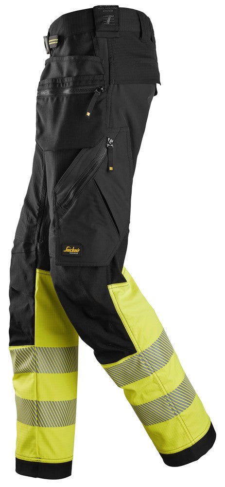 6934  High-Vis, Klasse 1 Stretch Werkbroek met Holsterzakken