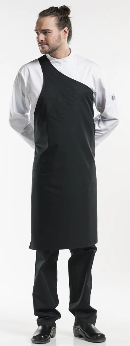 69799 Bib Apron Butcher Black W90 -L100