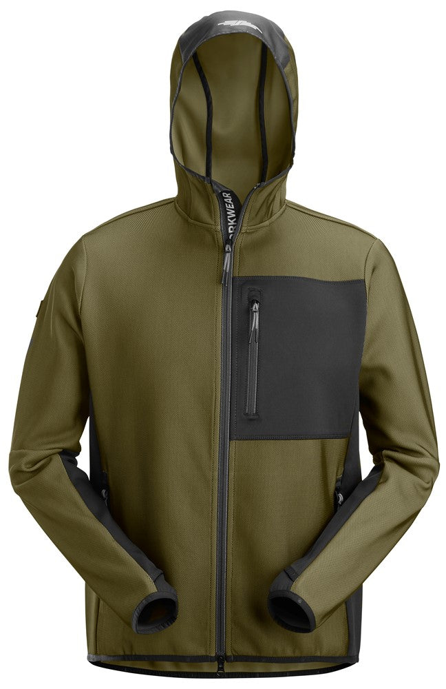 8044  FlexiWork, Tussenlaag Hoodie met Rits