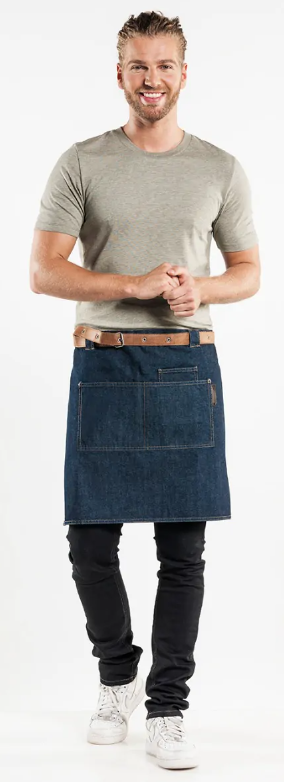 85399 Apron Forene Blue Denim W70 -L50