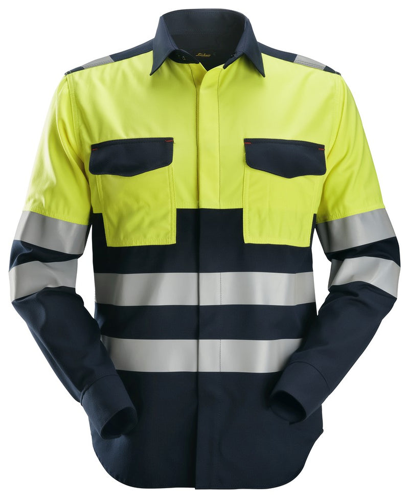 8560  ProtecWork, Shirt met Lange Mouwen, High-Vis Klasse 1