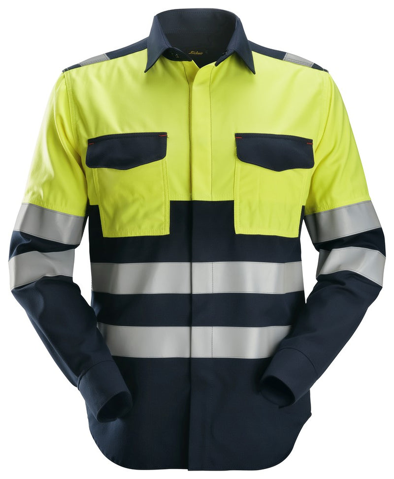 8563  ProtecWork, Lasshirt met Lange Mouwen, High-Vis Klasse 1