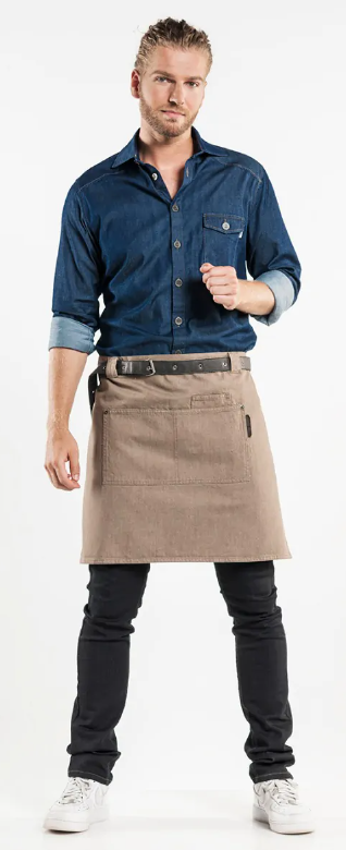 85299 Apron Forene Mud Denim W70-L50