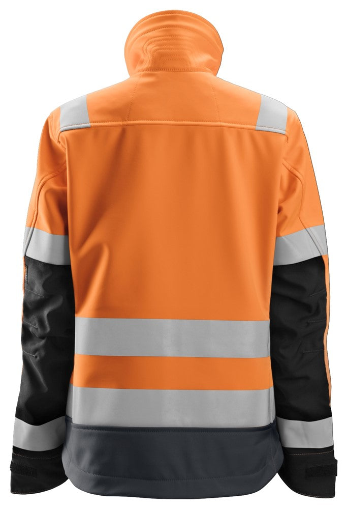 AllroundWork, High-Vis Softshell Damesjack Klasse 2/3 1237