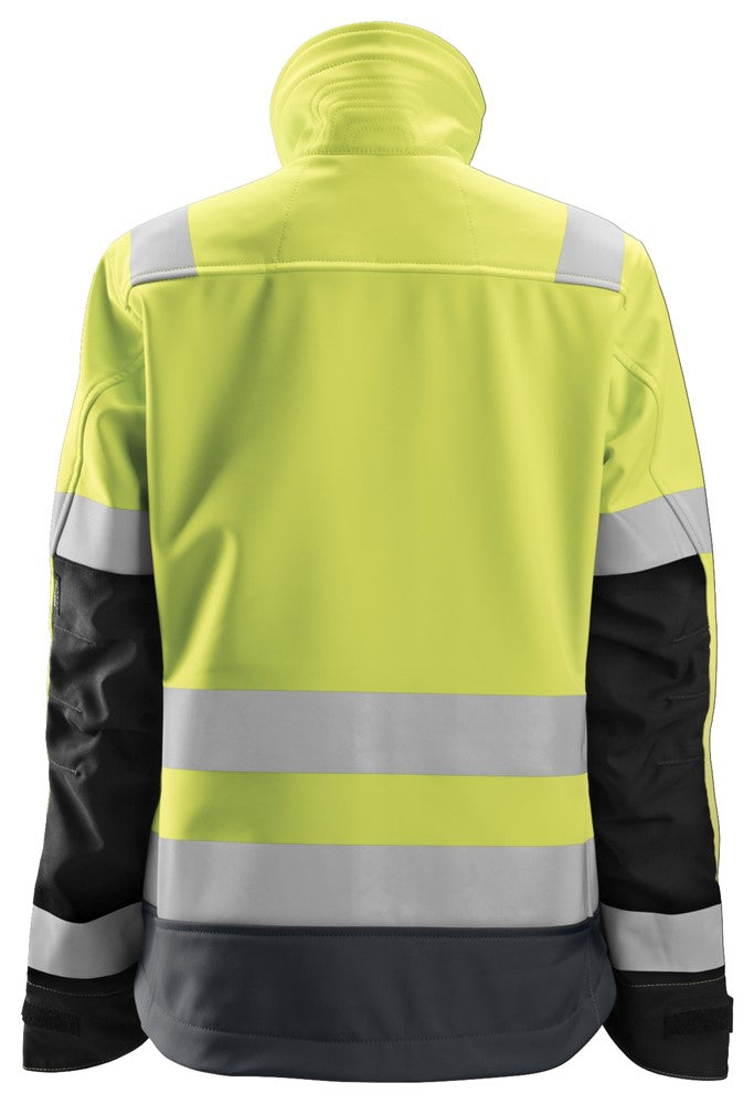 AllroundWork, High-Vis Softshell Damesjack Klasse 2/3 1237