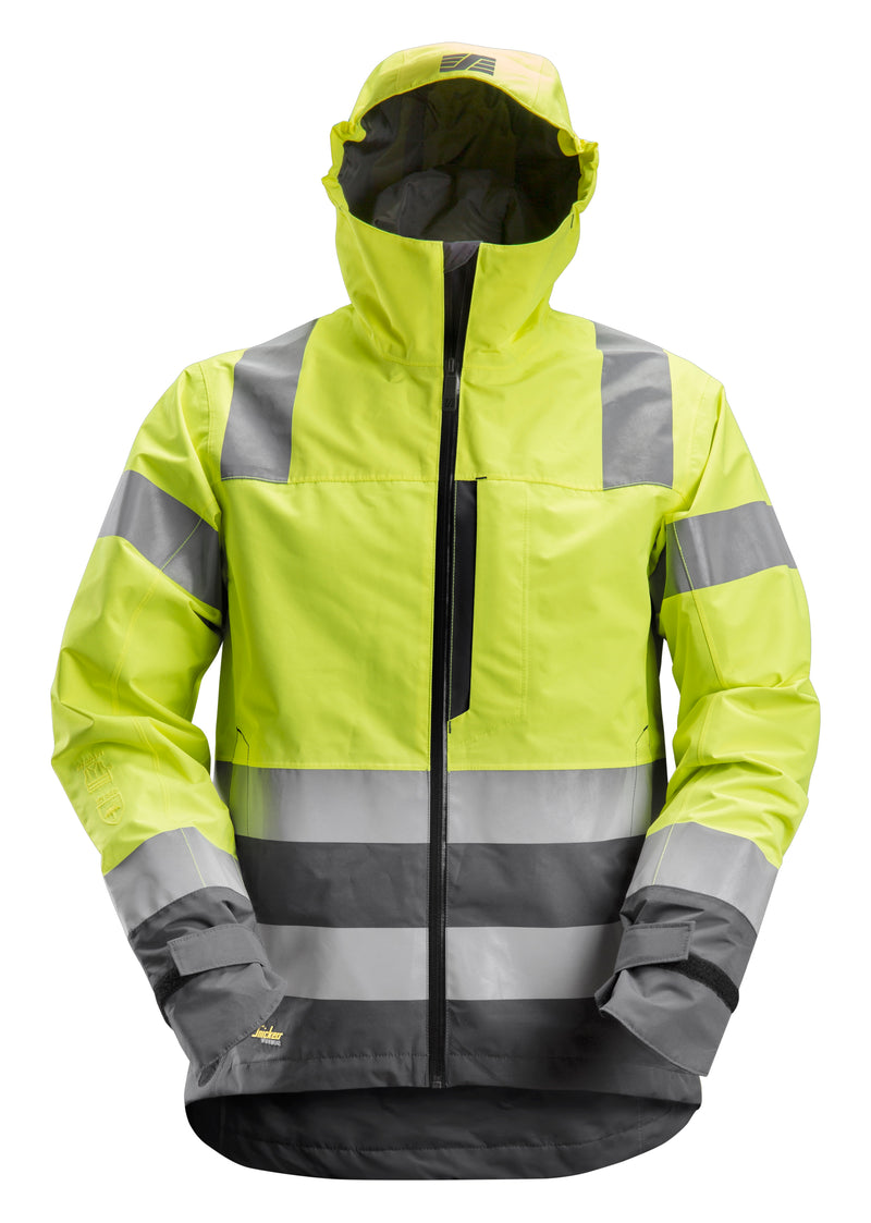 Snickers 1330 AllroundWork, High-Vis Waterproof Shell Jack Klasse 3 - Snickers Werkkledij