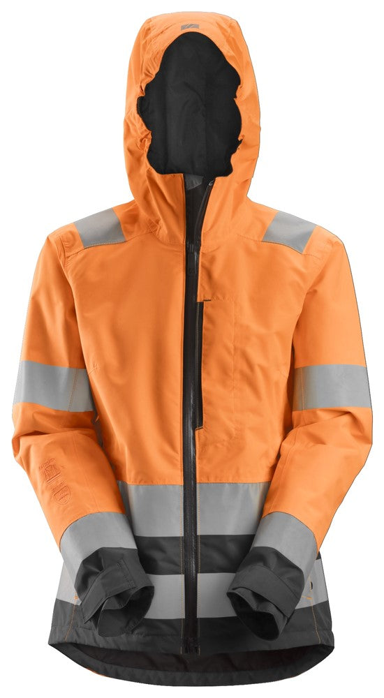 AllroundWork, Dames High-Vis Waterproof Shell jack Klasse 2/3 1347