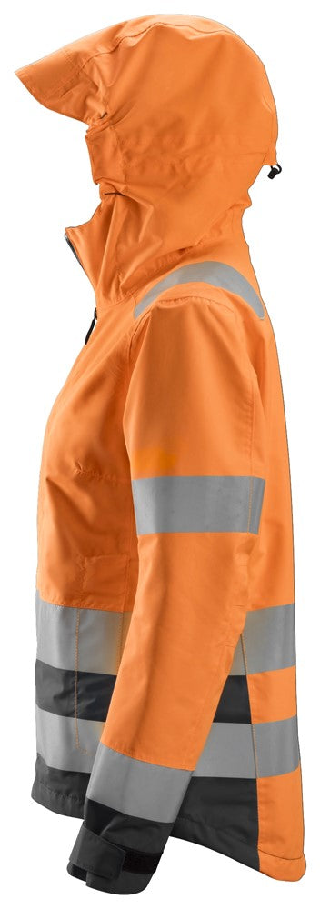 AllroundWork, Dames High-Vis Waterproof Shell jack Klasse 2/3 1347