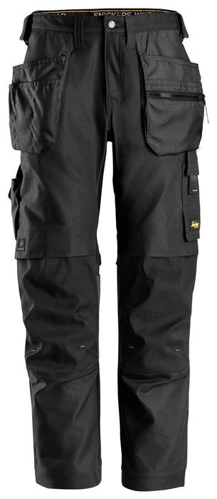 Snickers AW Canvas Strch Broek HP - Black 6224