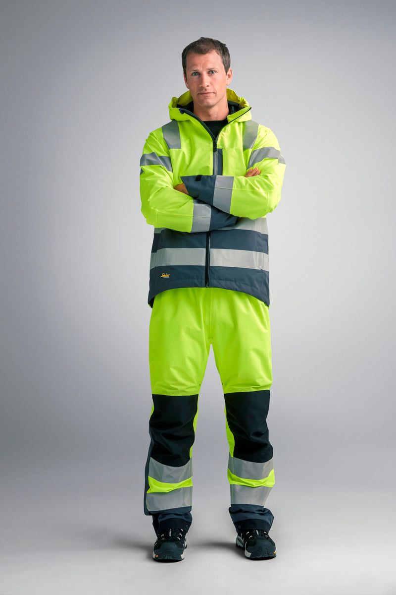 Snickers 1330 AllroundWork, High-Vis Waterproof Shell Jack Klasse 3 - Snickers Werkkledij