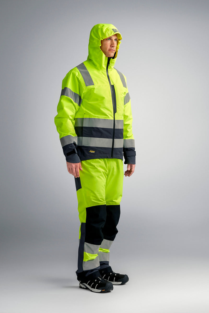 Snickers 6530 AllroundWork, High-Vis WP Shell Broek Klasse 2 - Snickers Werkkledij