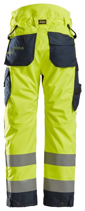 Snickers AW, HV Winterbroek+ KL2 - HV Yellow/Navy 6639